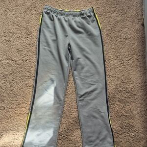 Danskin Now Gray Joggers with Yellow Trim